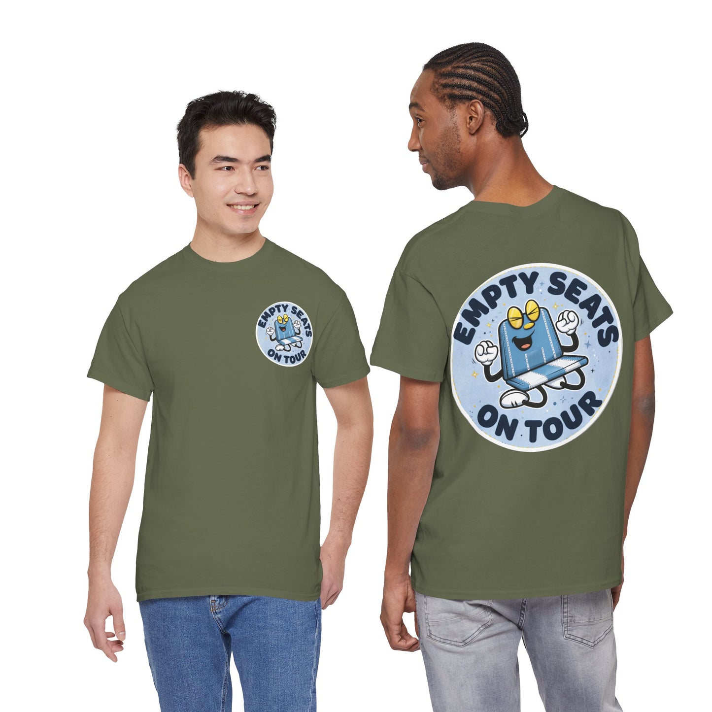 Manchester City T-Shirt — 'Empty Blue Seats On Tour' Retro Skate Graphic Tee
