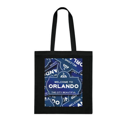 Orlando Souvenir Tote Bag – "Welcome to Orlando" City Beautiful Cotton Shopper
