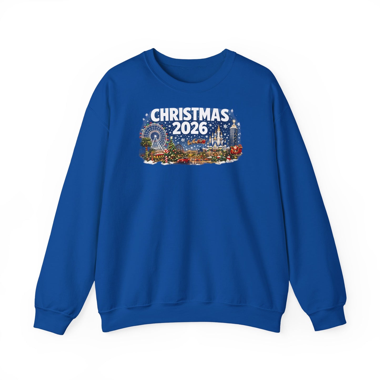 Christmas 2026 Holiday Sweatshirt – Festive Winter Cityscape Crewneck