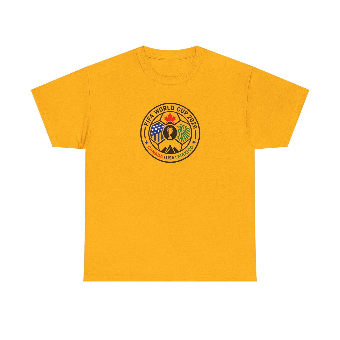 World Cup 2026 Soccer Tee — Canada USA Mexico Crest