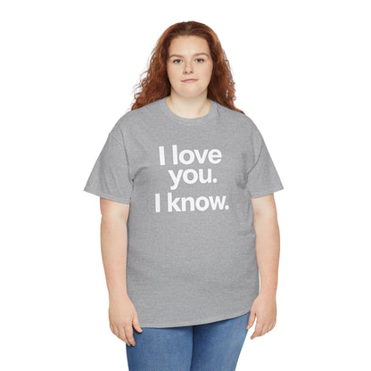 I Love You I Know Saying T‑Shirt from Star Wars