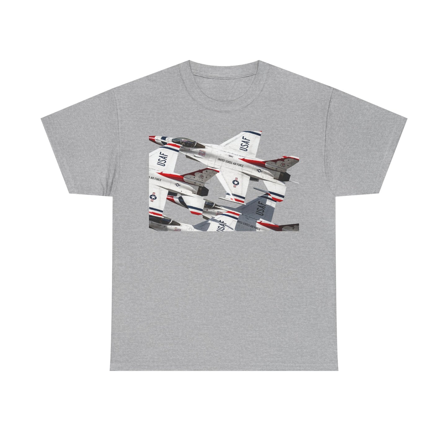 Thunderbirds Jet Formation T‑Shirt — Military Aviation Fighter Jets Tee