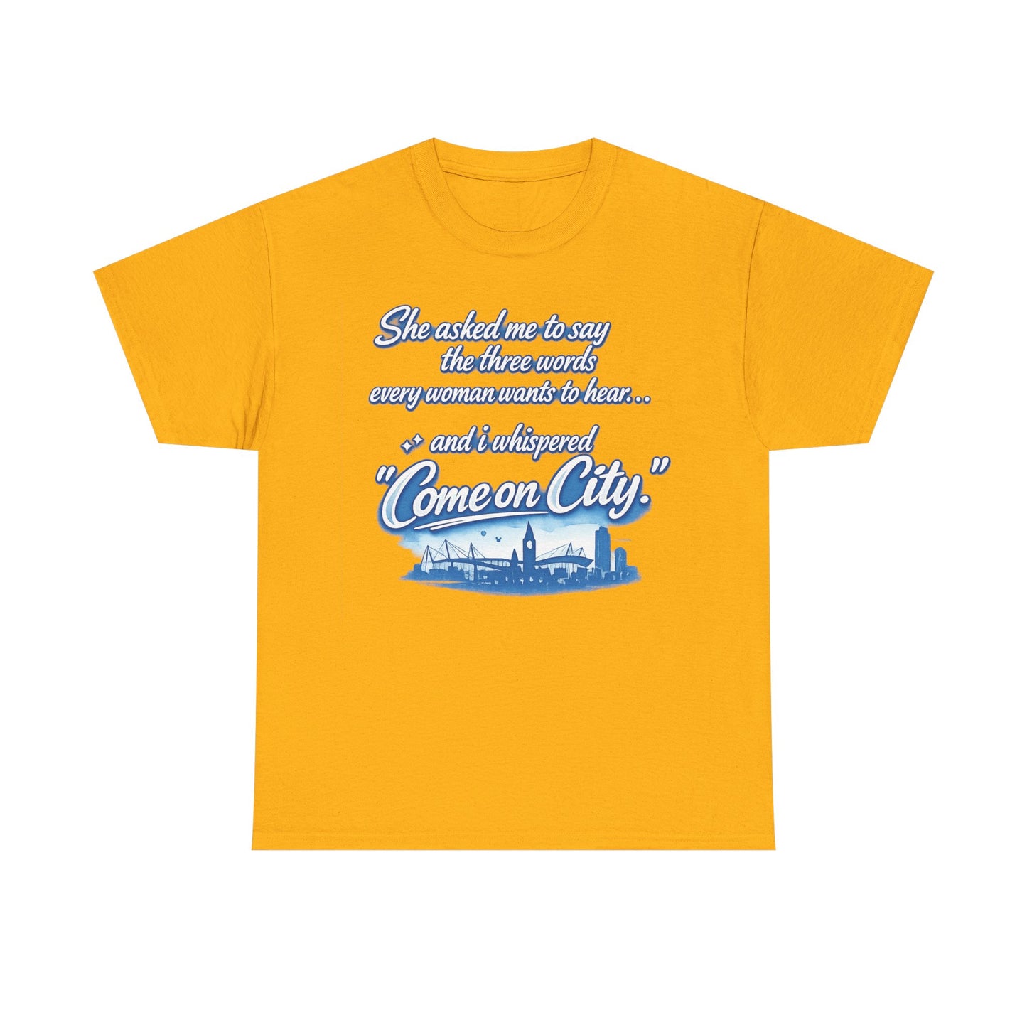 Come on City Skyline Tee — Retro Script Urban Pride T‑Shirt