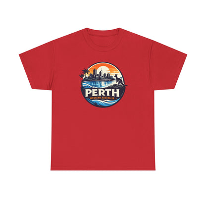 Perth Sunset Graphic Tee — Western Australia Beach Skyline T-Shirt