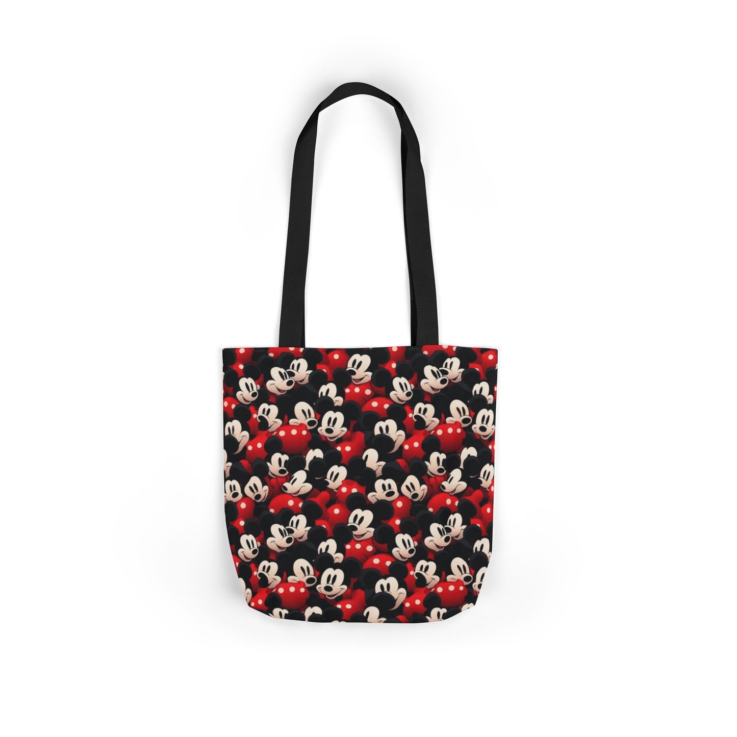 Mickey Mouse Canvas Tote — Retro Cartoon Character Allover Print