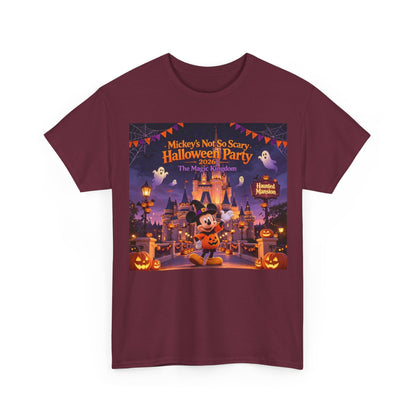 Halloween Mickey T-Shirt — "Not So Scary Halloween Party" Castle Graphic Tee