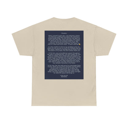 Bernardo Silva Tribute Tee – Inspirational Letter & Celebrating Goal Moment