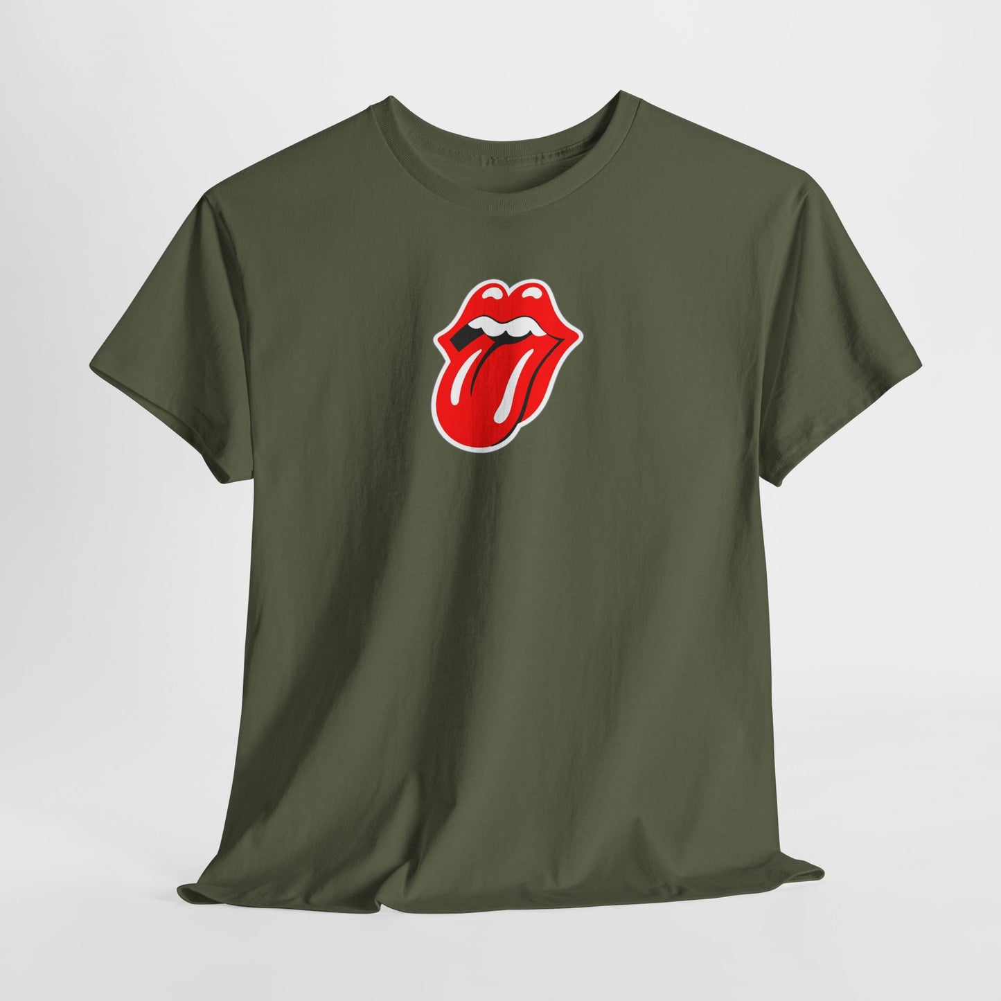 Rock Retro Red Tongue and Lips Graphic Tee