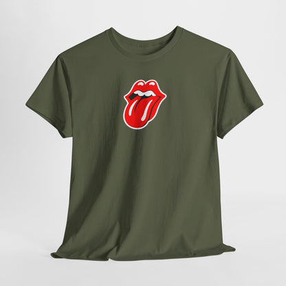 Rock Retro Red Tongue and Lips Graphic Tee