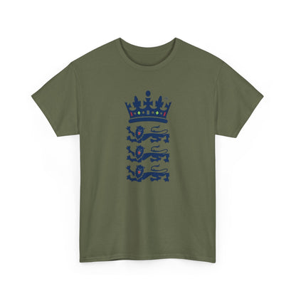 English Cricket T-Shirt — Vintage Cricket Crest Tee