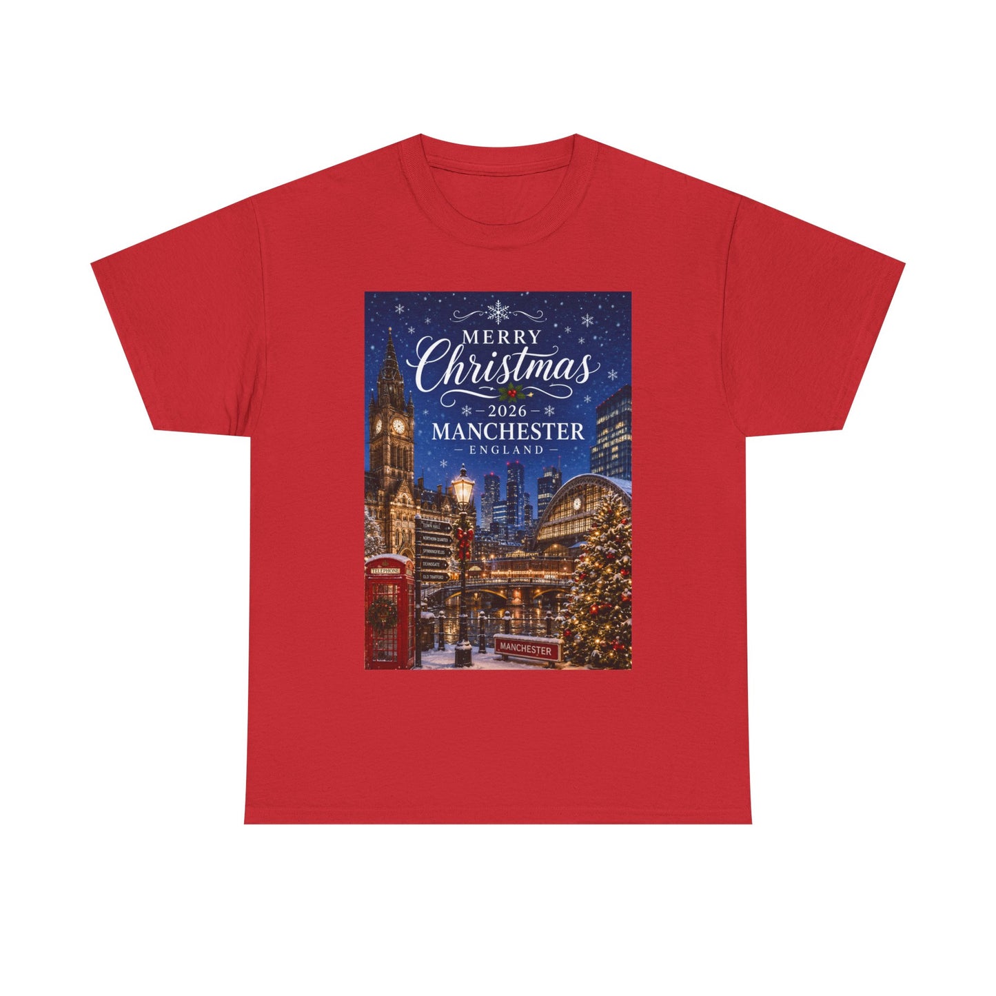 Manchester Christmas Tee — Merry Christmas 2026 Holiday T‑Shirt