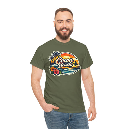 Cocoa Beach Vintage Sunset T-Shirt
