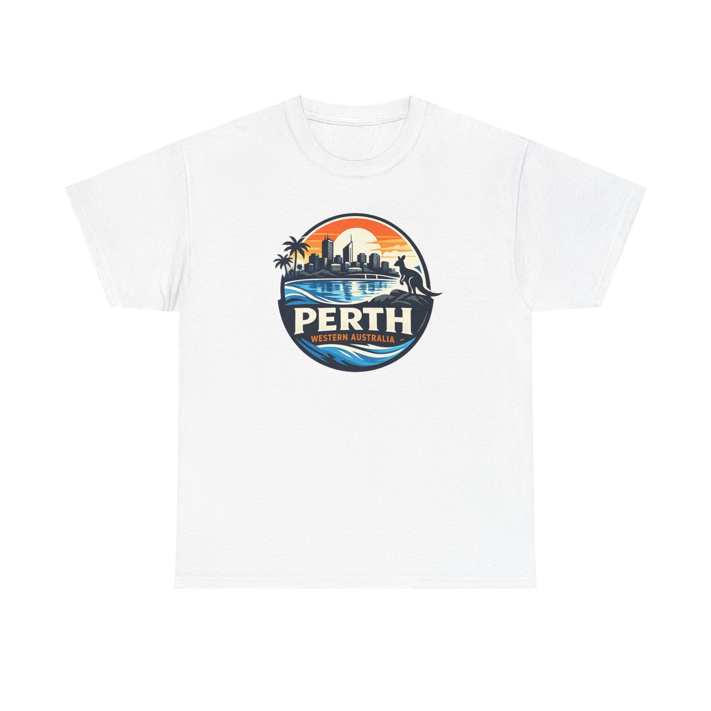 Perth Sunset Graphic Tee — Western Australia Beach Skyline T-Shirt