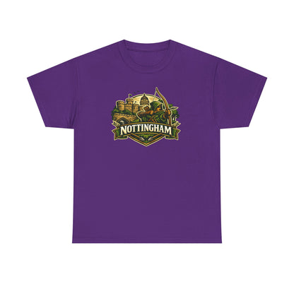 Nottingham Vintage Crest T-Shirt — Robin Hood Castle Travel Tee