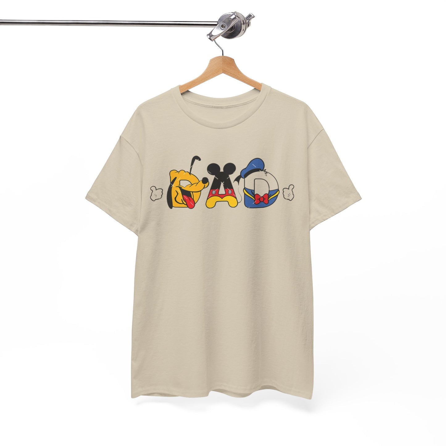 Disney Dad Character Graphic Tee — Playful Colorful Character Icons T-Shirt