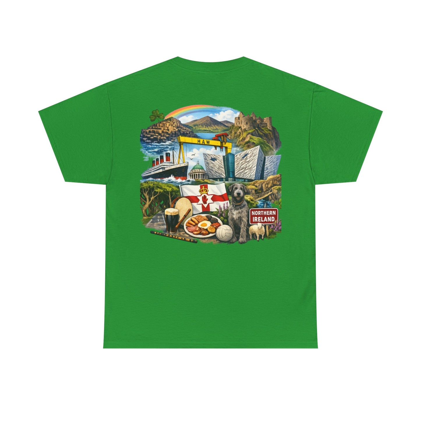 Northern Ireland Collage Tee — "Make Northern Ireland Great Again" Graphic T-Shirt