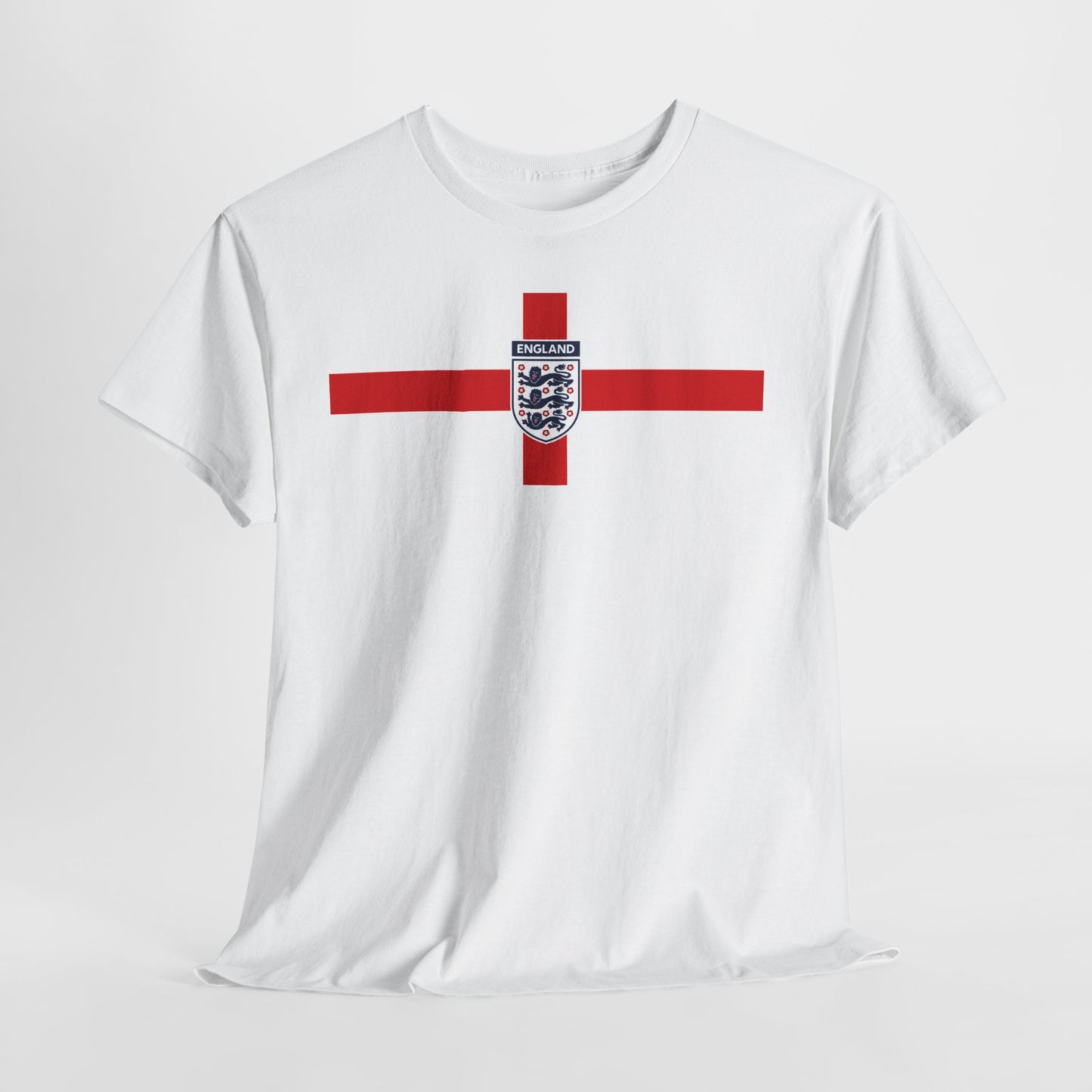 England St George Cross T-Shirt with Three Lions Crest