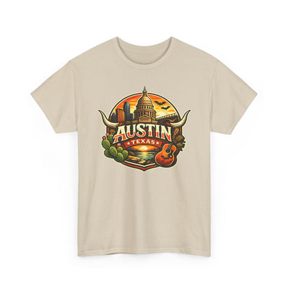 Austin Texas Vintage Travel T-Shirt