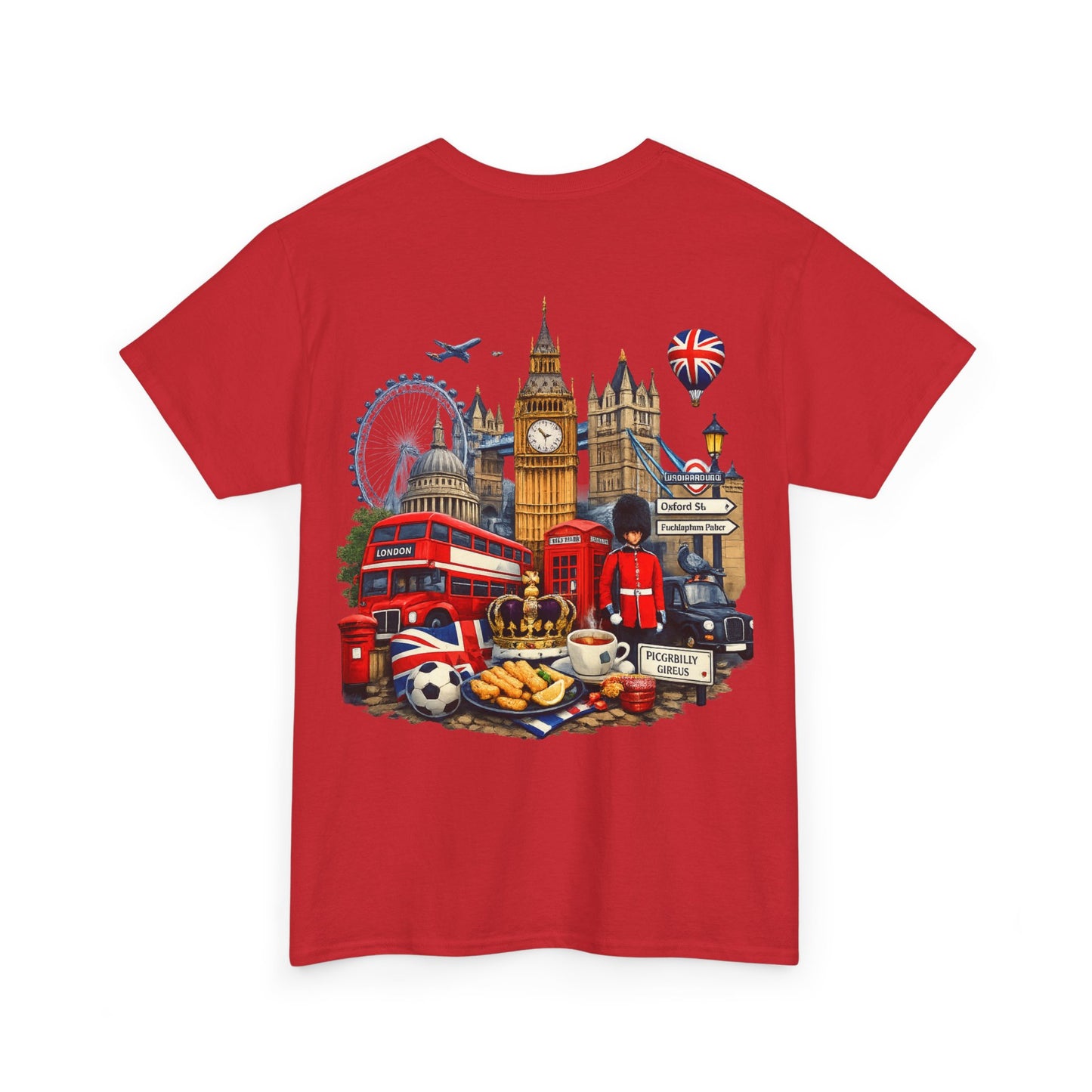 London Landmarks T‑Shirt — British Icons Collage Tee