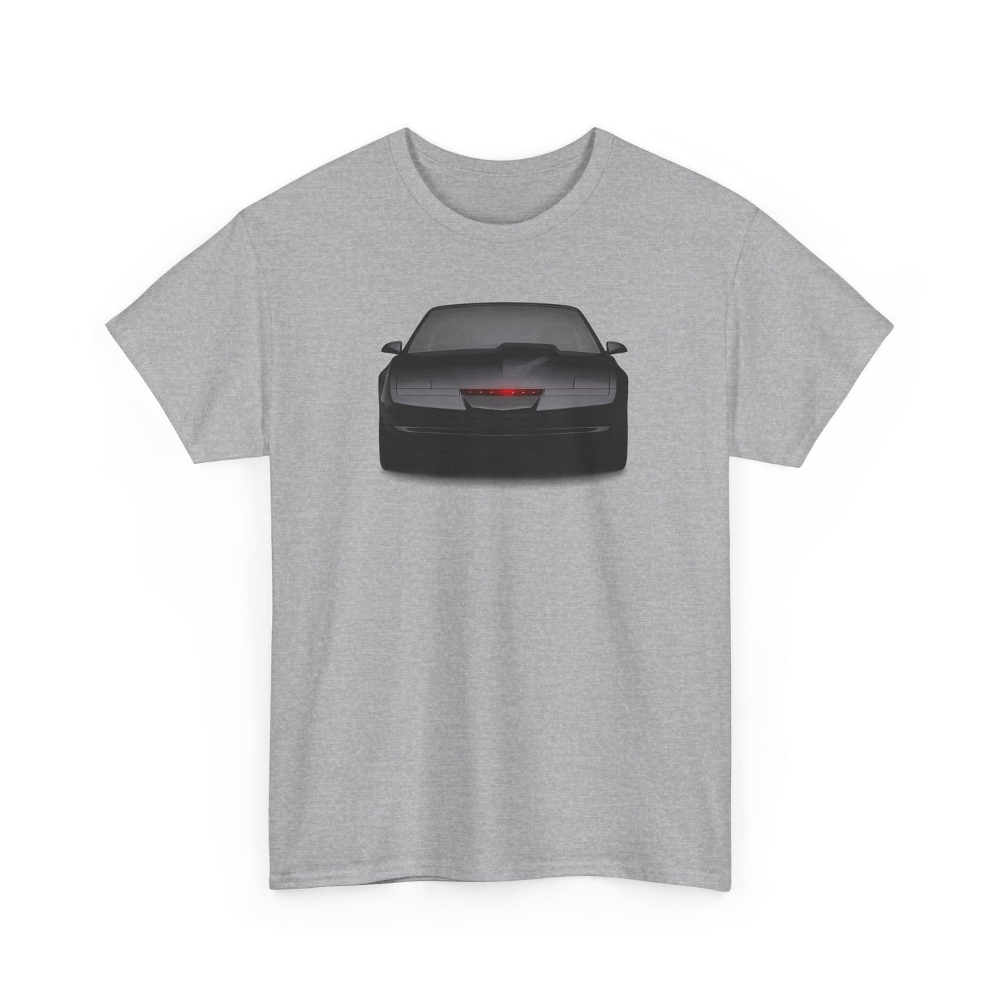 KITT-Inspired Retro Sports Car Tee — Front View Knight Rider Car Graphic Shirt