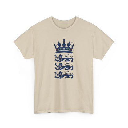 English Cricket T-Shirt — Vintage Cricket Crest Tee
