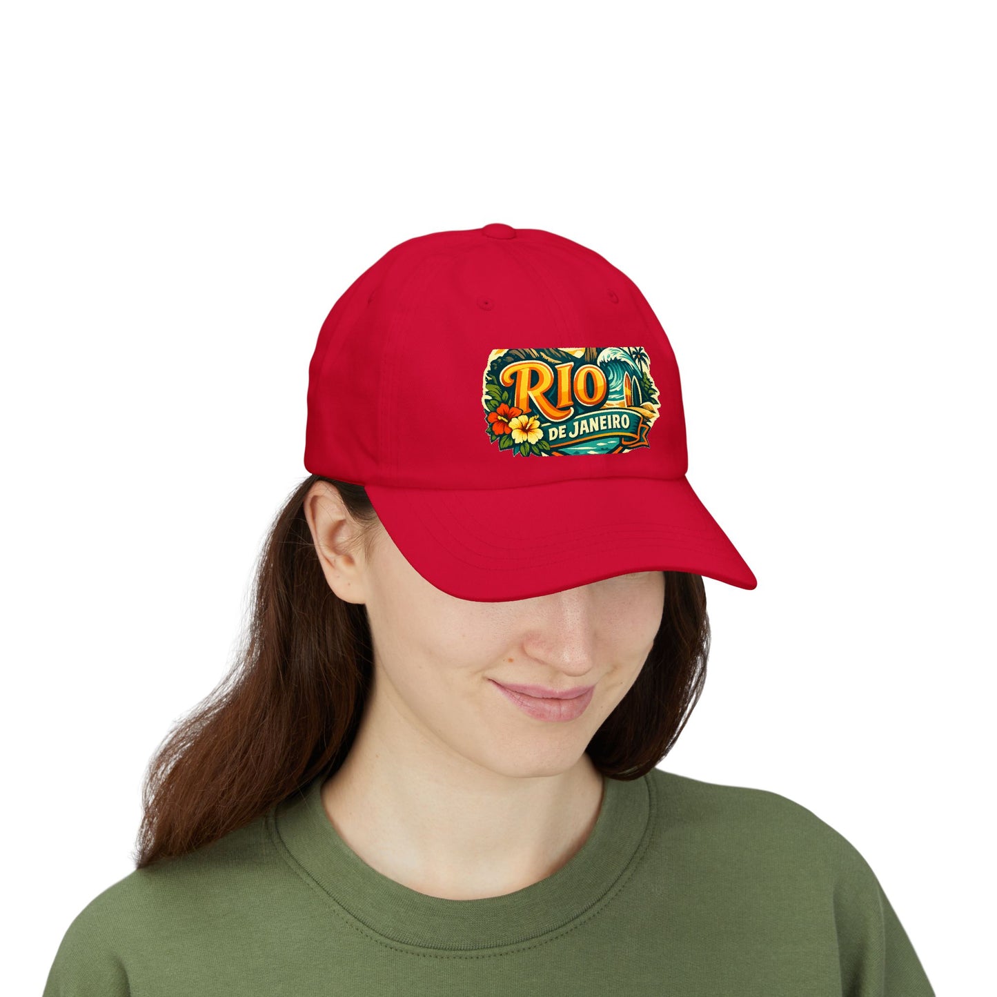 Rio de Janeiro Vintage Surf Dad Cap — Tropical Beach Hat