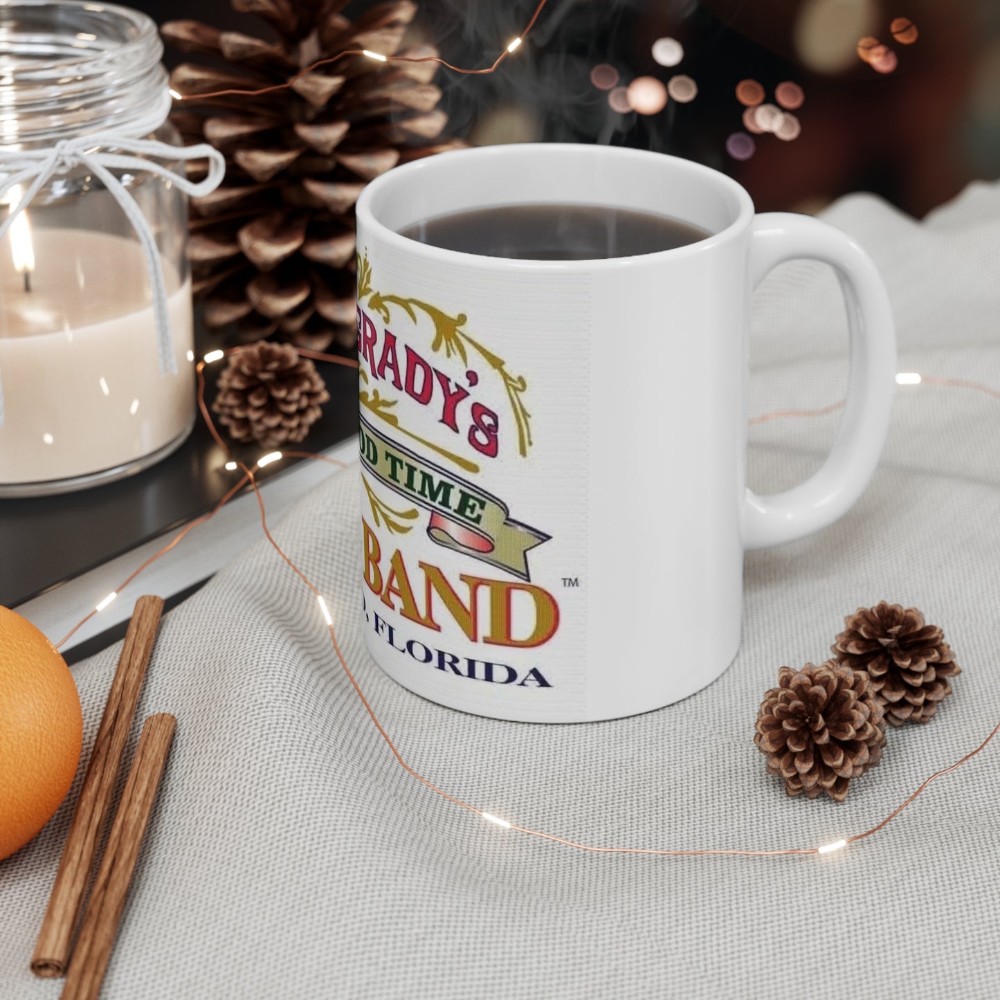 Rosie O'Grady's Jazz Band Ceramic Coffee Mug — Orlando Vintage Band Logo (11oz/15oz)
