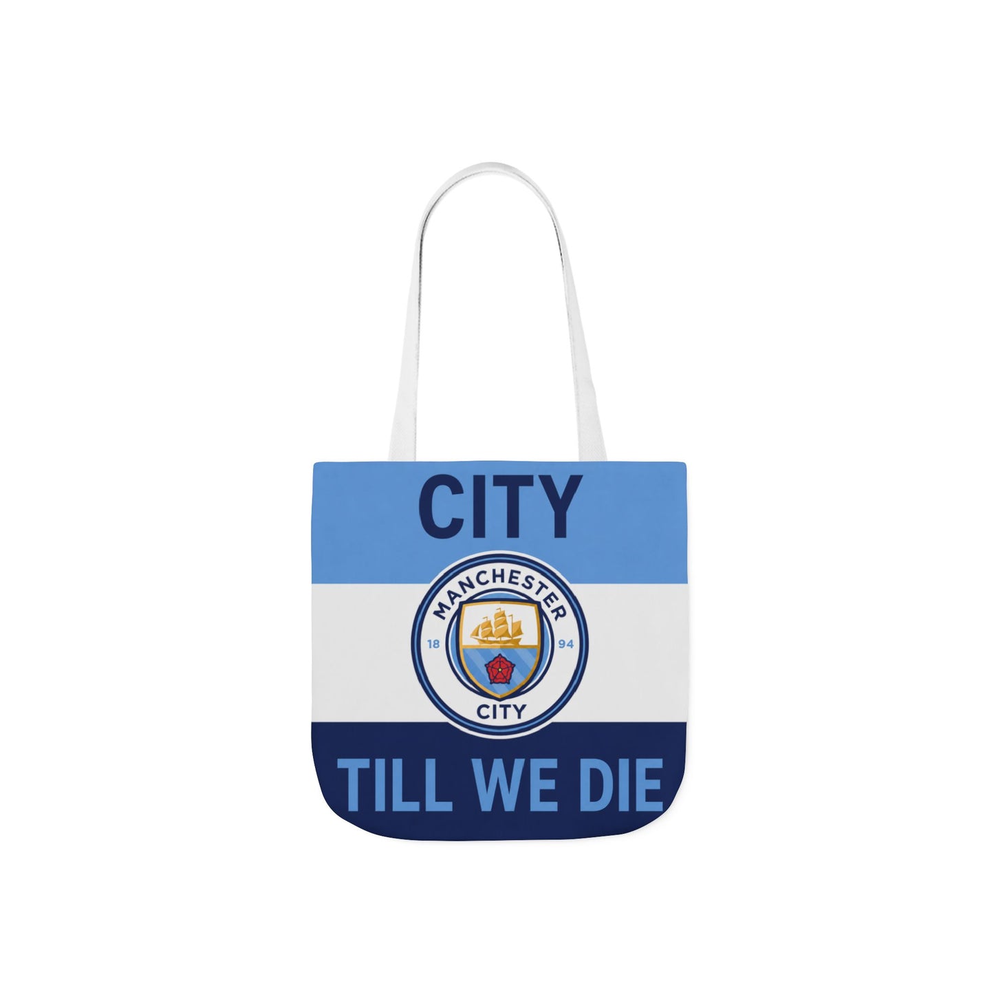 City Till We Die Unofficial Canvas Tote Bag — Manchester Football Fan Bag