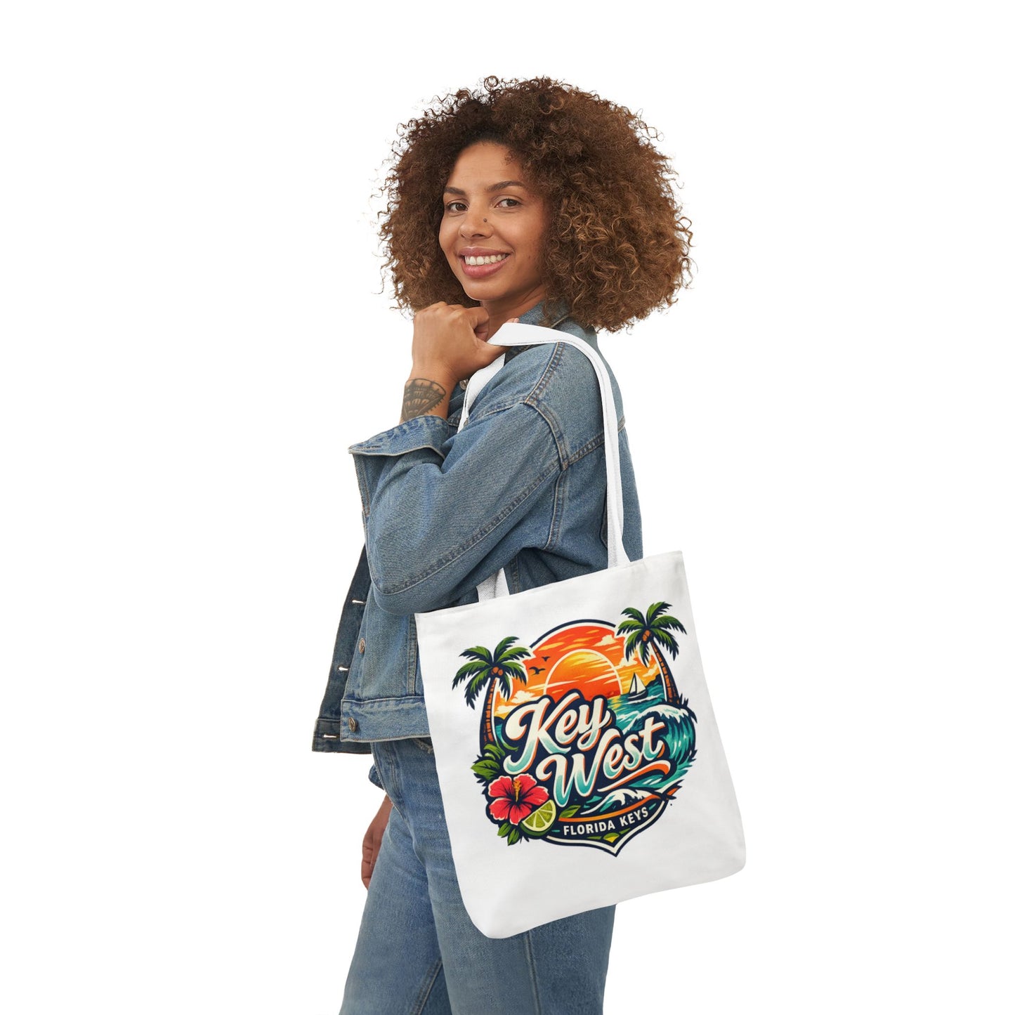 Key West Sunset Canvas Tote