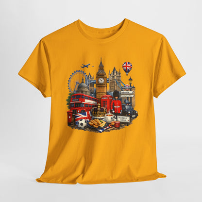 London Landmarks T‑Shirt — British Icons Collage Tee