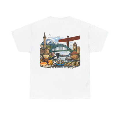 Newcastle Upon Tyne Landmark Tee — Vintage Cityscape T-Shirt