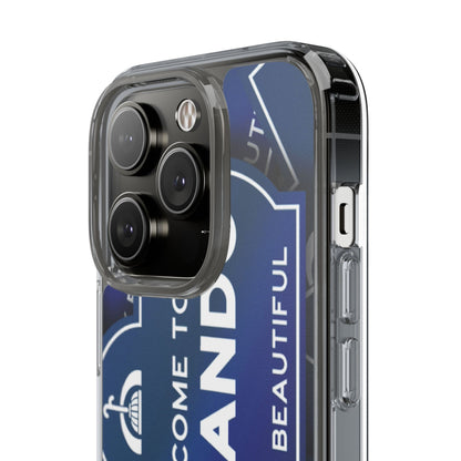 Orlando Clear Phone Case — "Welcome to Orlando" City Sign Design