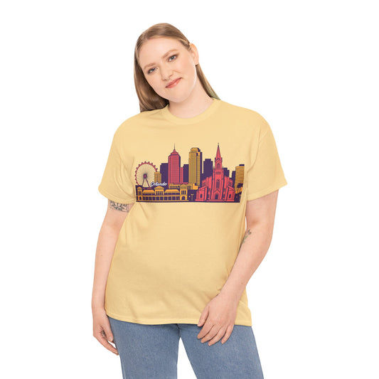 Orlando City Skyline T-Shirt — Colorful Urban Landmark Graphic Tee