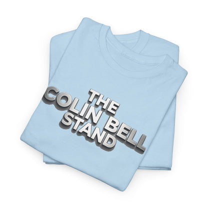 T-Shirt — “The Colin Bell Stand” Retro Chrome Text Tee