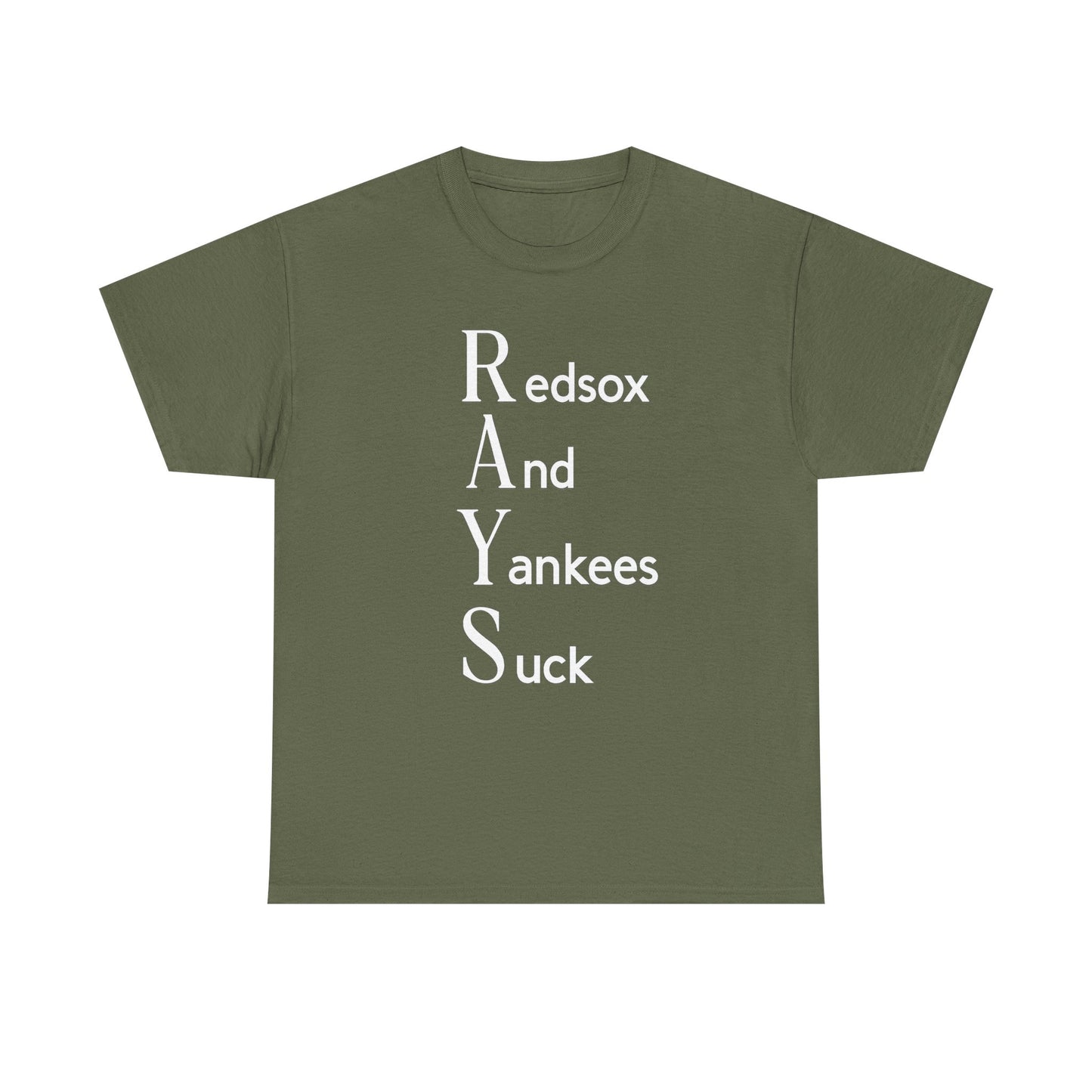 Tampa Bay Rays T-Shirt — "RAYS: Redsox And Yankees Suck" Fan Tee