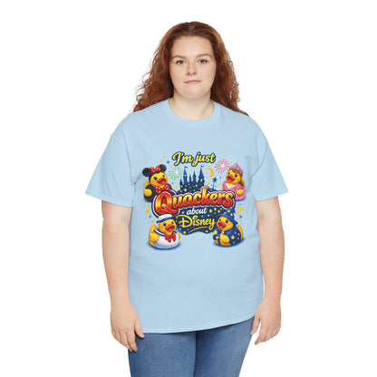 Quackers About Disney Rubber Duck Tee — "I'm Just Quackers About Disney" Graphic T-Shirt
