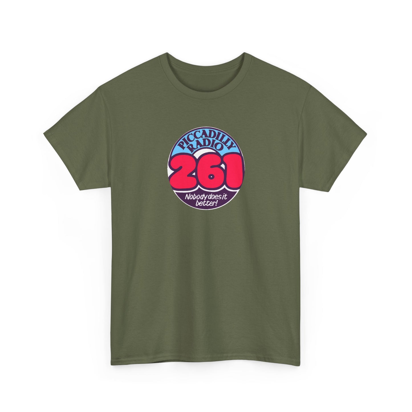 Piccadilly Radio '261' Logo T‑Shirt — Vintage Unofficial Radio Station Graphic Tee