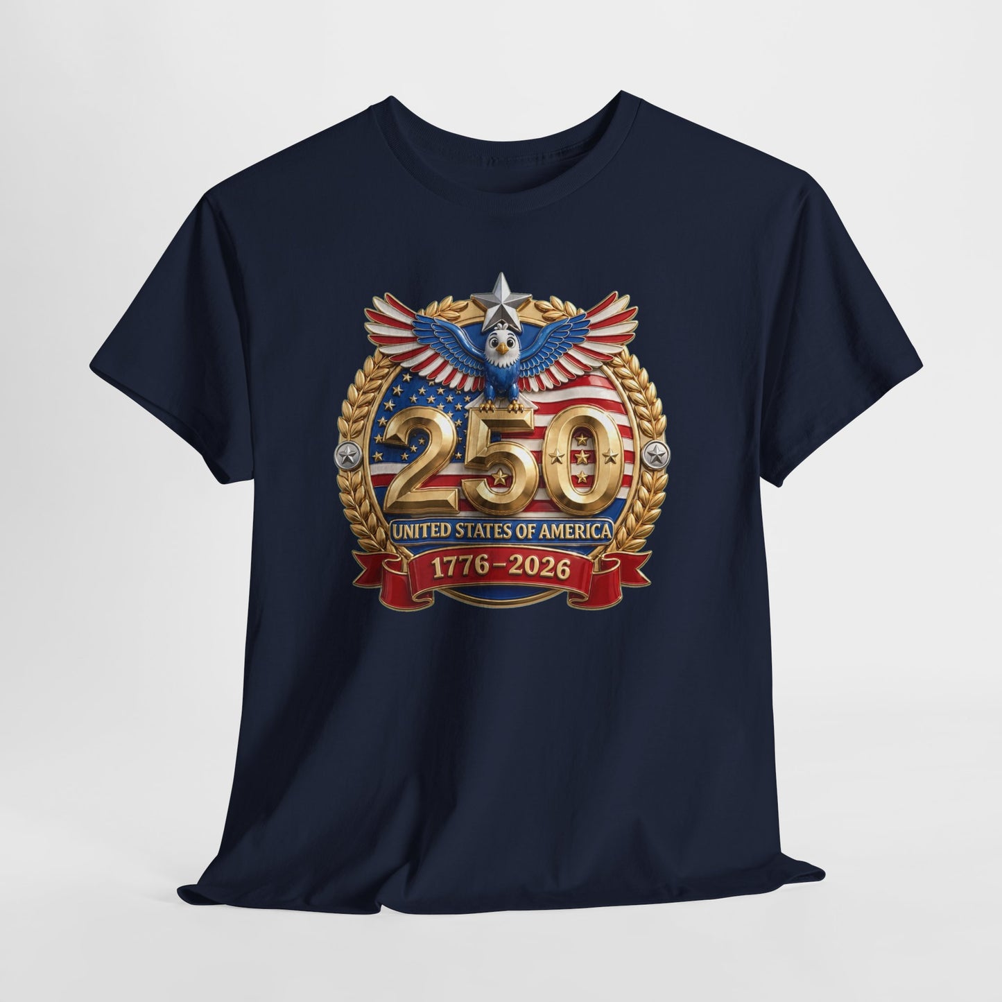 250th USA Anniversary T-Shirt – 1776–2026 Patriotic Eagle Emblem Tee