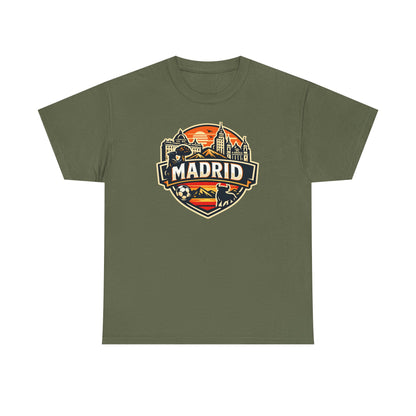 Madrid Skyline Soccer Crest T-Shirt