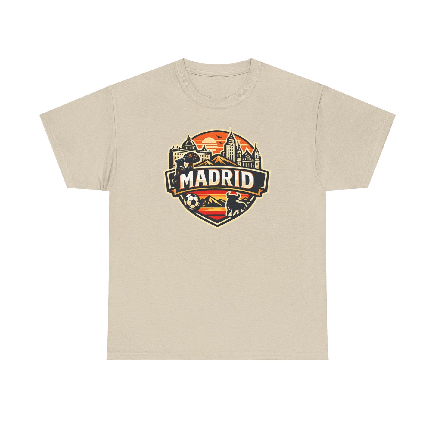 Madrid Skyline Soccer Crest T-Shirt