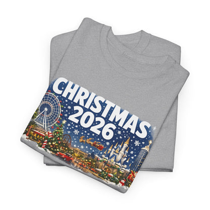 Christmas 2026 Holiday Tee — Festive Winter Village Graphic T-Shirt