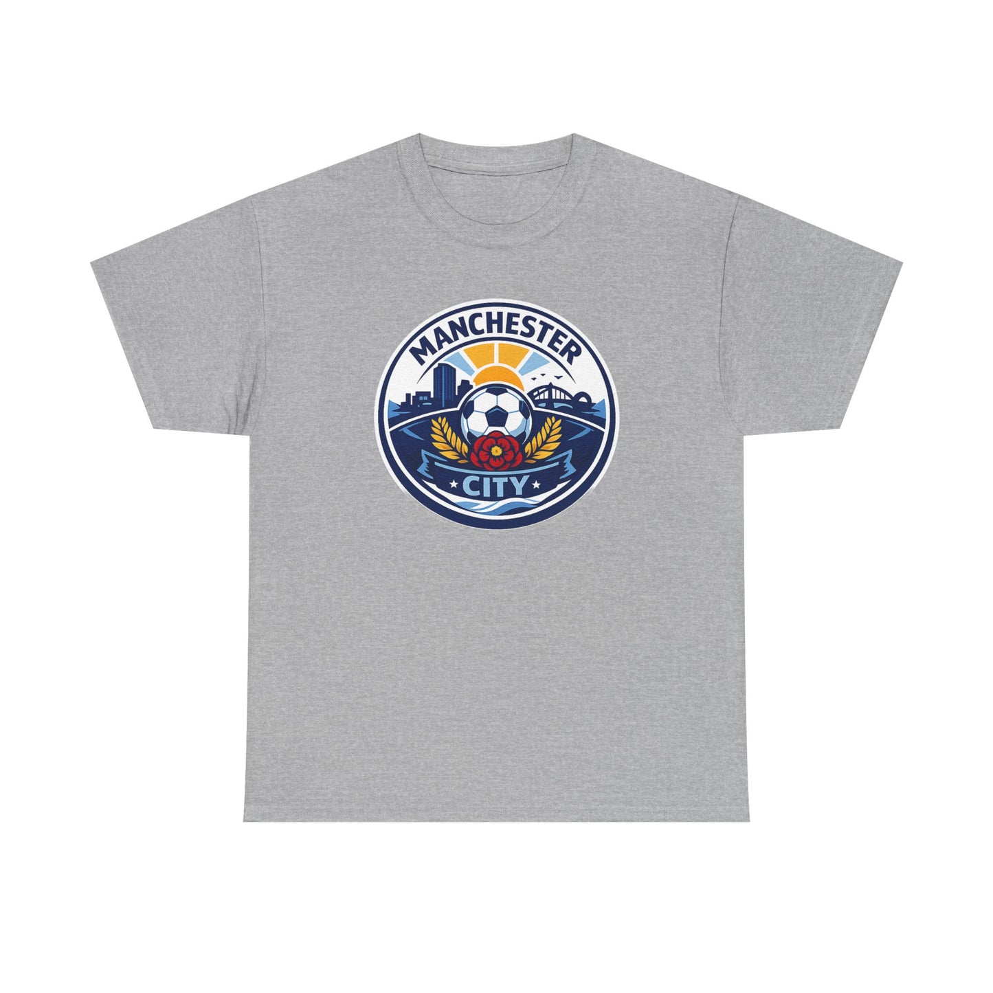 Manchester City Unofficial Soccer Logo T-Shirt — Football Fan Tee