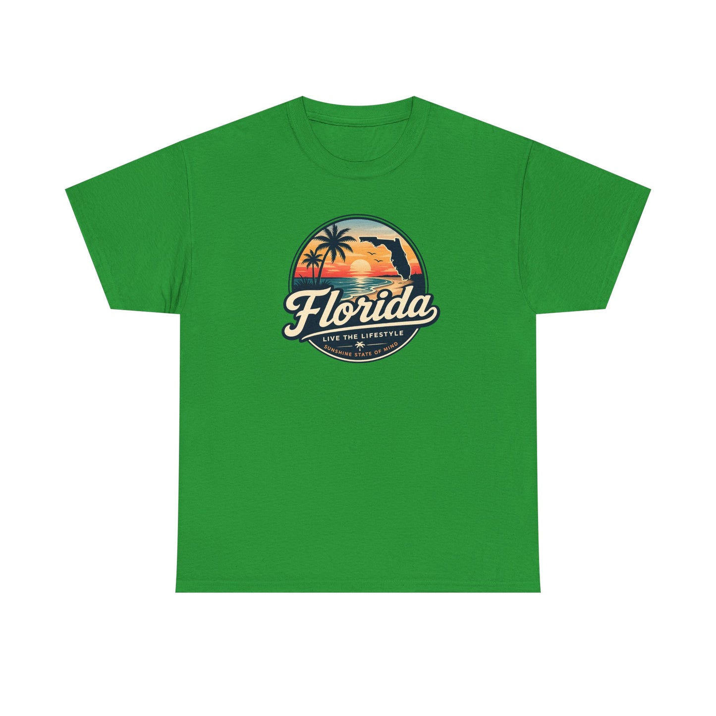 Florida Sunset Tee — Vintage Palm Beach Graphic T-Shirt
