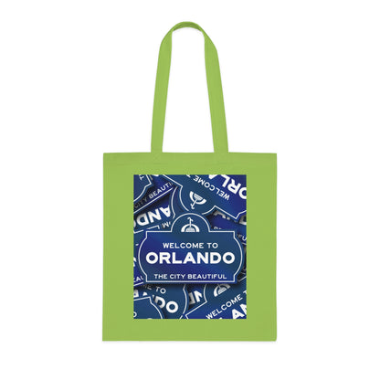 Orlando Souvenir Tote Bag – "Welcome to Orlando" City Beautiful Cotton Shopper