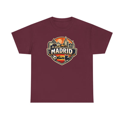 Madrid Skyline Soccer Crest T-Shirt