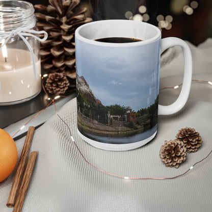 Everest Ride at Animal Kingdom Ceramic Coffee Mug — Scenic Snow-Capped Peak, 11oz & 15oz
