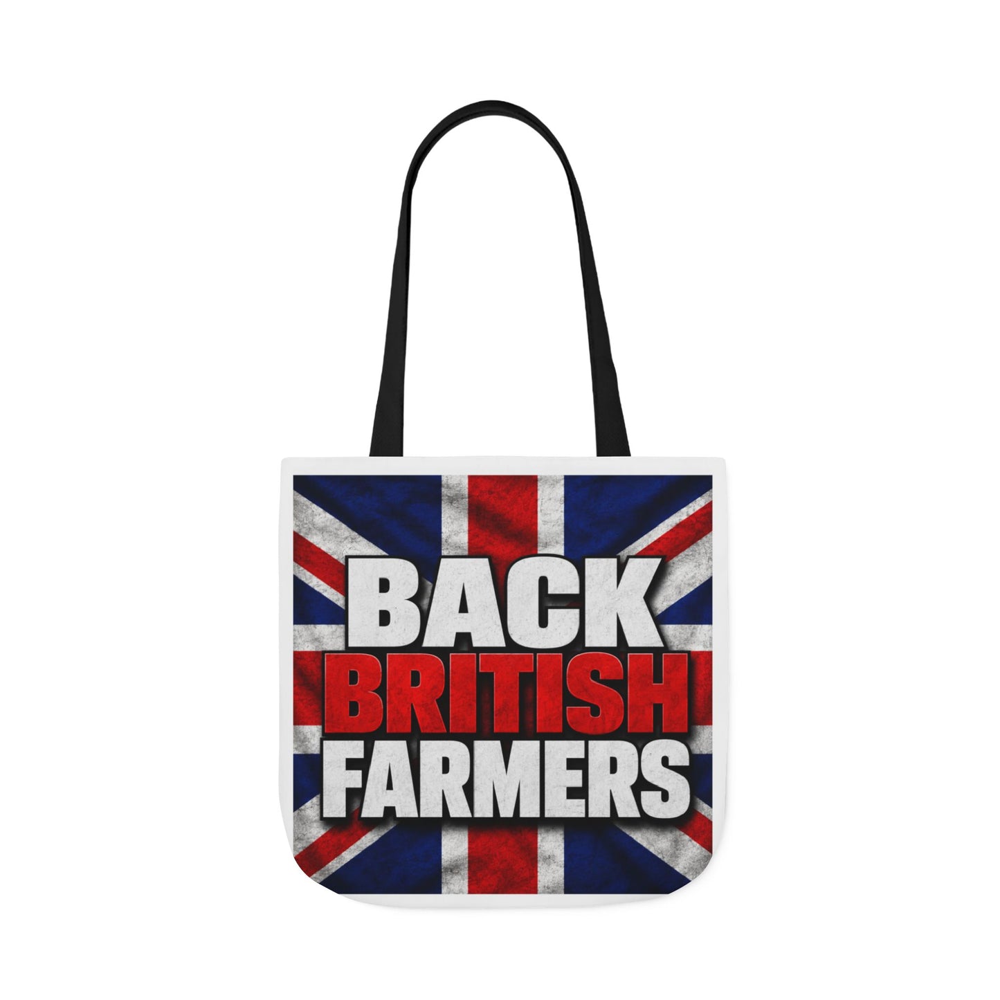 Back British Farmers Canvas Tote Bag — Union Jack Farming Support Tote