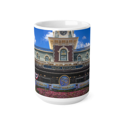 Magic Kingdom Train Station Photo Mug — Disney Park Souvenir Coffee Cup (11oz & 15oz)