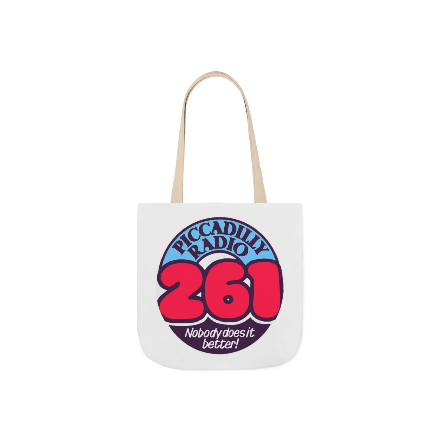 Tote Bag — Retro 'Piccadilly Radio 261' Vintage Logo Canvas Tote