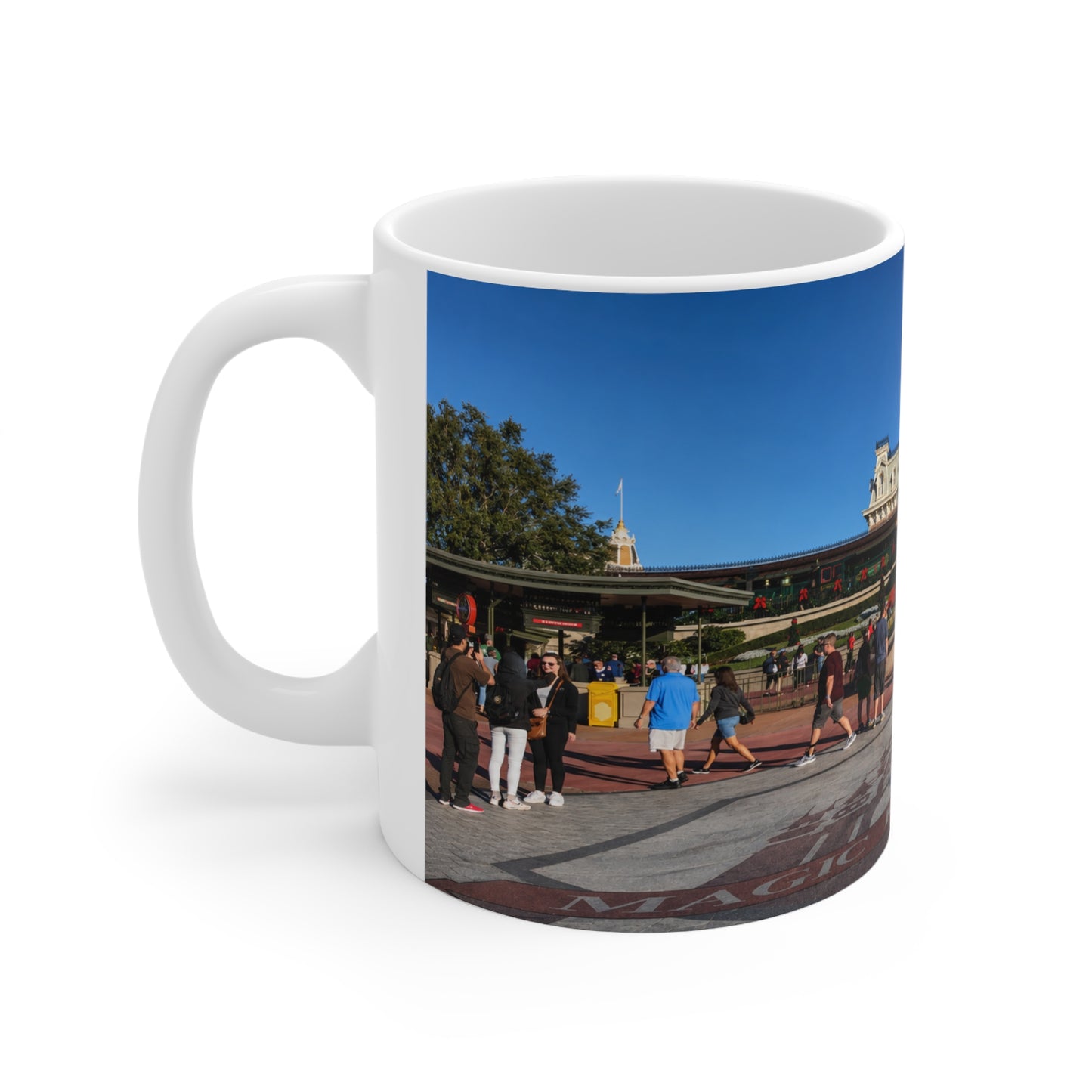 Magic Kingdom Theme Park Entrance Photo Mug — Scenic 11oz/15oz Ceramic Coffee Cup